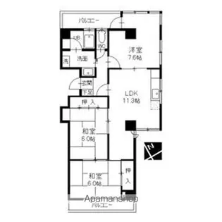 ル・メゾン小木曽【4階】の間取り