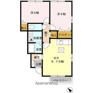 ミーティア【1階】の間取り