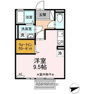 1Rの間取り画像