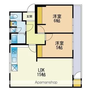 ヴァンヴェール平和Ⅰ【4階】の間取り