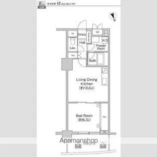 プライムアーバン町屋サウスコート【10階】の間取り