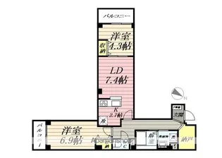 エアフォルク【2階】の間取り
