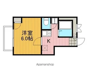 レオパレスマクシェリモラム古淵【1階】の間取り