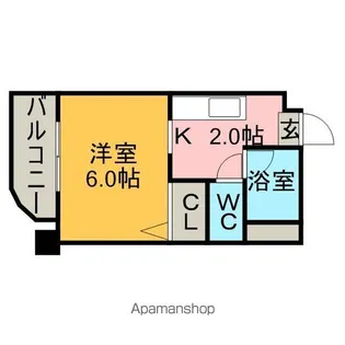 ヒューマンプラザ北大前【407号室】の間取り