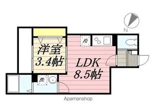 AJA京成大久保【3階】の間取り