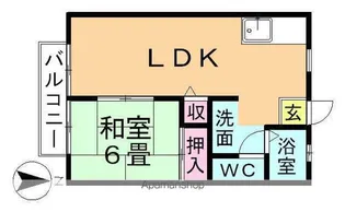 タウンアカンサス【1階】の間取り