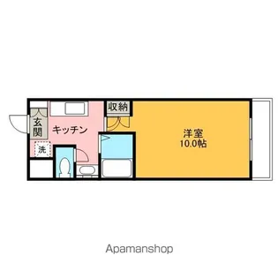 PALACIOK1【107号室】の間取り