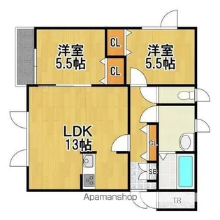 K’S COURT【2階】の間取り