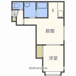 癒しの館南8条【2階】の間取り