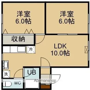 ピュアハイツA【2階】の間取り