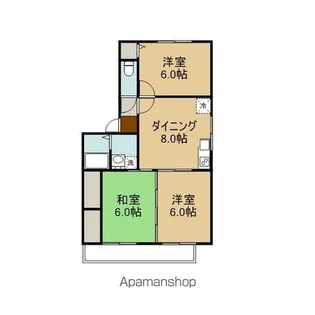 高島マンション【105号室】の間取り
