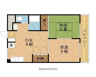 リバーサイドニッシン城東ハイツ【2階】の間取り