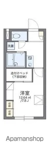 レオパレス越前谷【3階】の間取り