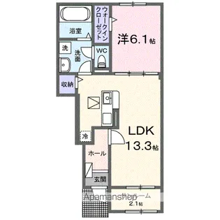 ソーレ Ⅰ【1階】の間取り