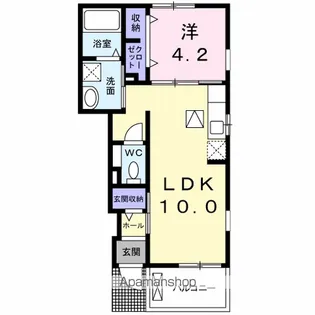ポルト・ボヌールM Ⅰ【1階】の間取り