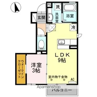 ファミィーユ KⅡ【1階】の間取り