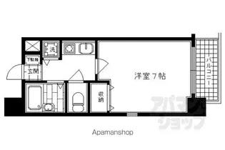 リーガル京都五条烏丸【503号室】の間取り