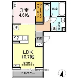 カーサ ベラ【2階】の間取り