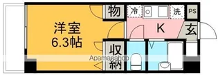 カサル・ミーサ【3階】の間取り
