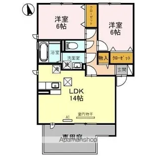 プルーリオン S棟【1階】の間取り