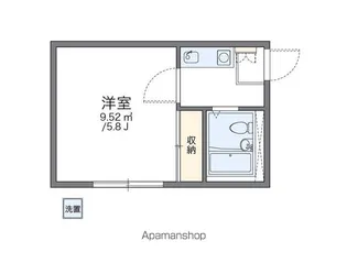 レオパレス西新井第1【1階】の間取り