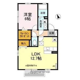 シエルハウス C【1階】の間取り