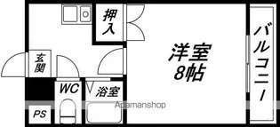 クラトン平野【212号室】の間取り