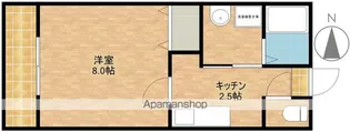 レジデンス和地山【2階】の間取り