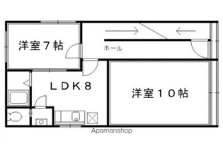 北山ビル【201号室】の間取り