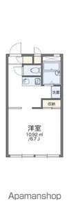 レオパレスメイプルⅢ【1階】の間取り
