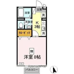 フローラルセキ【1階】の間取り