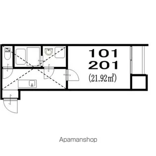 LOFT5志賀本通【101号室号室】の間取り