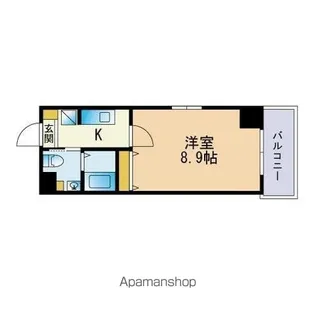 天神東レジデンス【5階】の間取り