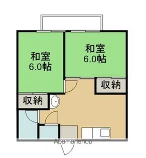 コーポ井上【1階】の間取り