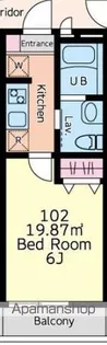 BELLEFORET菊名Ⅱ【102号室号室】の間取り