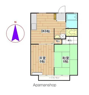 メゾン塩崎【202号室】の間取り