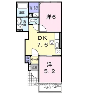 メゾン ブリーズ Ⅰ【1階】の間取り