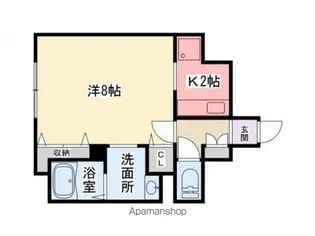 エーデルハイム三共【4階】の間取り