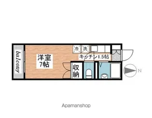 グリーンパストラル原【103号室】の間取り