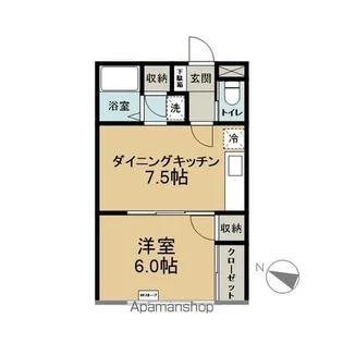 ビレッジA【101号室】の間取り