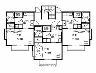 コーポブライアン【2階】の間取り