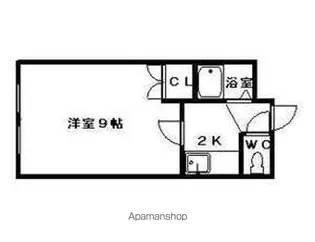 パラシオン琴似【4階】の間取り