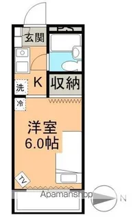 セントラル白山【2B号室】の間取り