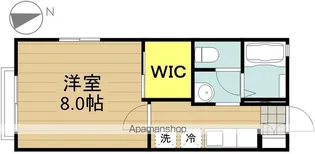 リバーハイツⅡ【203号室】の間取り