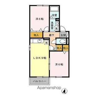 ファミールコート【2階】の間取り