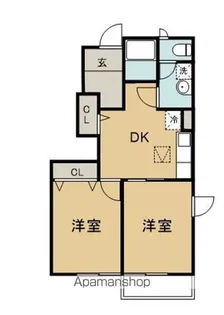 ファミーユⅡ【1階】の間取り