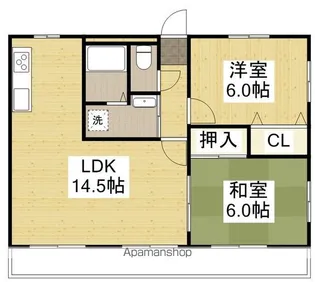 フル—ヴ394【2階】の間取り