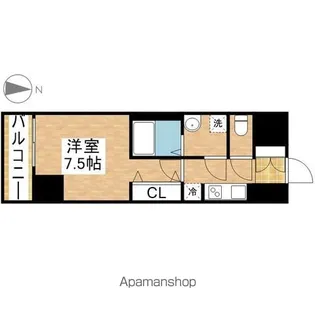 プライマル名古屋今池(旧:S-RESIDENCE今池East)【4階】の間取り