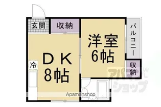 大元ビル【303号室】の間取り