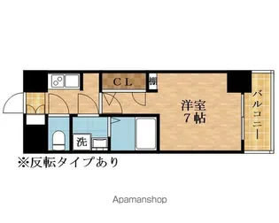 1Kの間取り画像